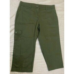 TRIBELLA WOMENS CARGO CAPRIS PANTS SIZE 10